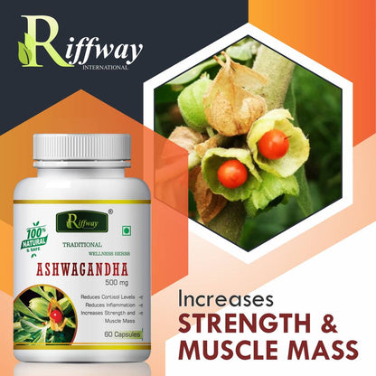 Ashwagandha Herbal Capsules For Strength And Immune Booster 100% Ayurvedic Pack Of 1