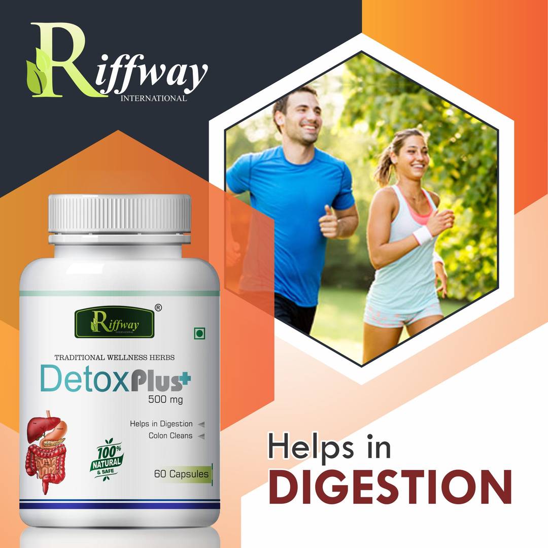 Detox Plus Herbal Capsules For Helps In Digestion & Colon Clean 100% Ayurvedic Pack Of 1
