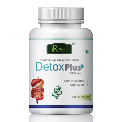 Detox Plus Herbal Capsules For Helps In Digestion & Colon Clean 100% Ayurvedic Pack Of 1