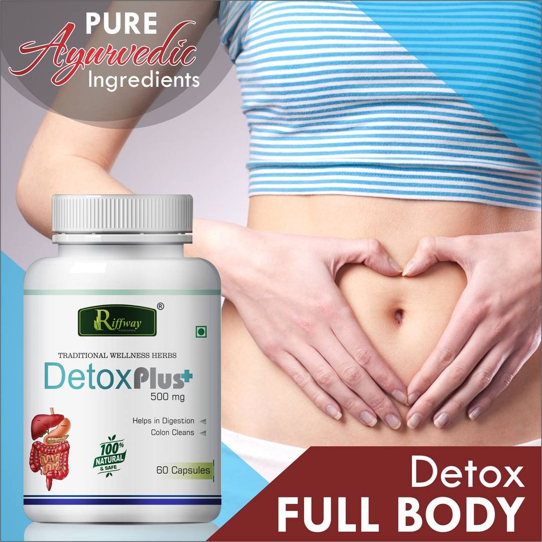 Detox Plus Herbal Capsules For Helps In Digestion & Colon Clean 100% Ayurvedic Pack Of 1