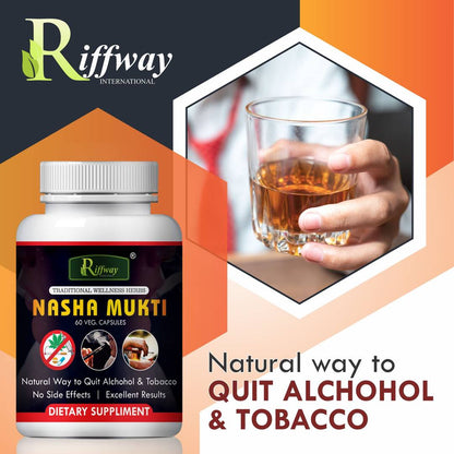 Nasha Mukti Herbal Capsules For Quit Alcohol And Smoking 100% Ayurvedic Pack Of 1