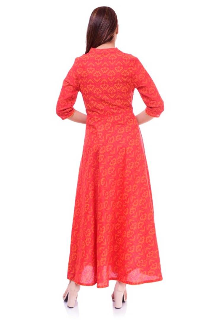 Stylish Rayon Printed Anarkali Kurta