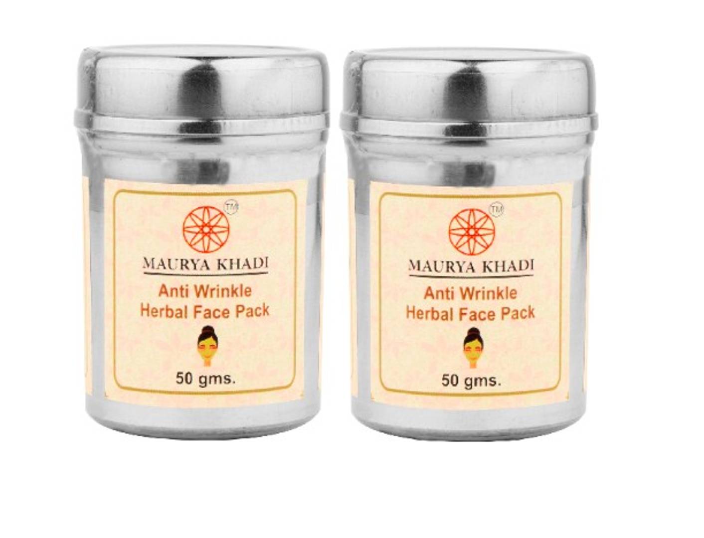 Maurya Khadi Anti Wrinkle Herbal Face Pack Set Of 2