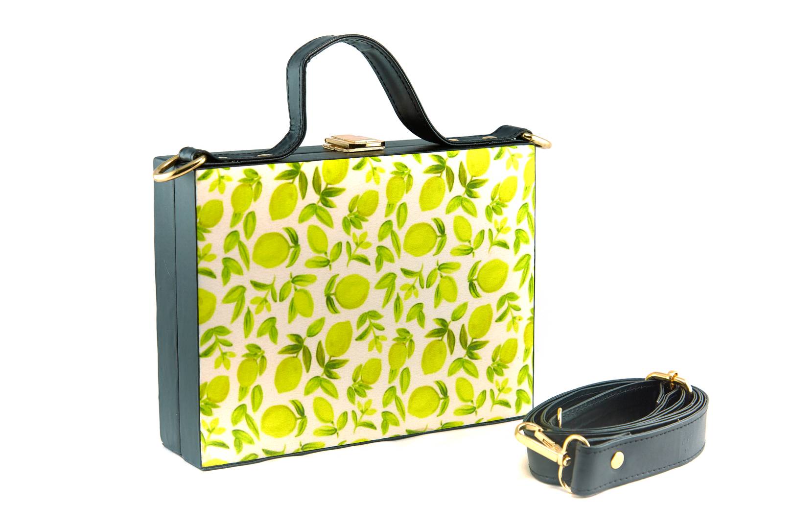 Women's Regular Size Printed Multicoloured Silk Box Clutcher