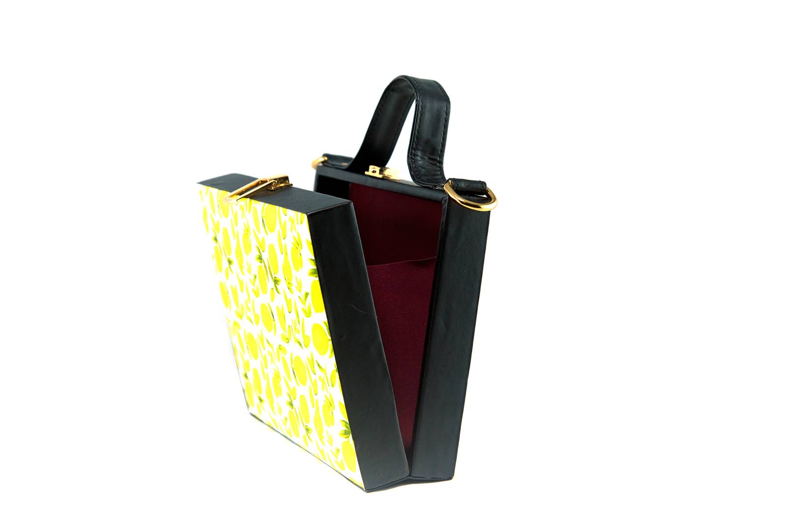Women's Regular Size Printed Multicoloured Silk Box Clutcher