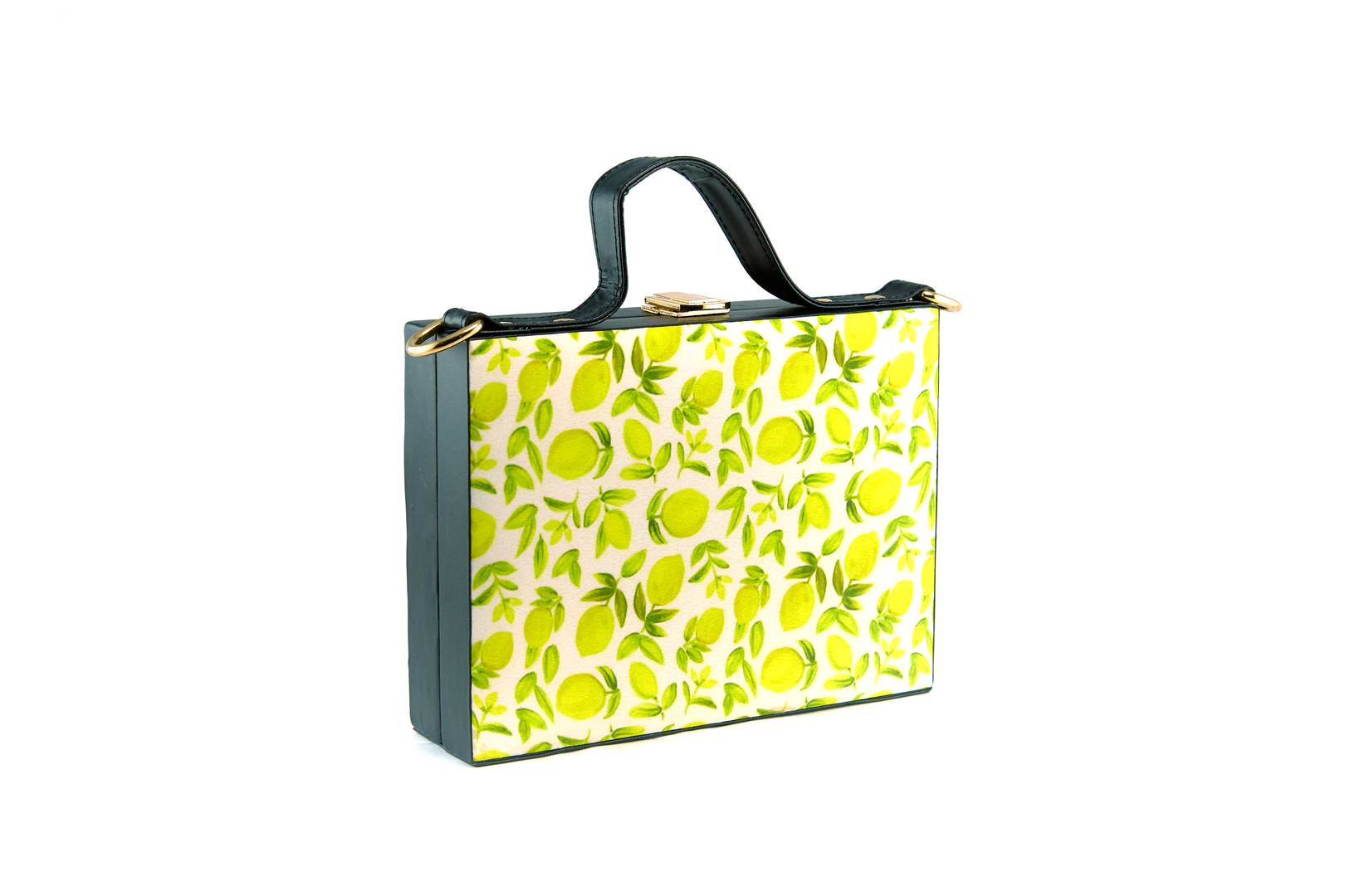 Women's Regular Size Printed Multicoloured Silk Box Clutcher
