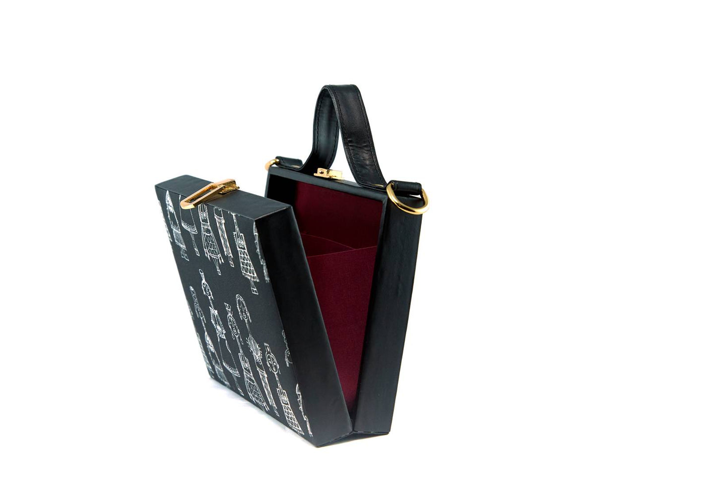 Women's Regular Size Printed Multicoloured Silk Box Clutcher