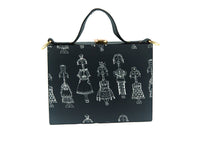 Load image into Gallery viewer, Women&#39;s Regular Size Printed Multicoloured Silk Box Clutcher
