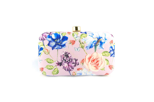Women's Hand Box Clutch with Detachable Sling (Multicolour)