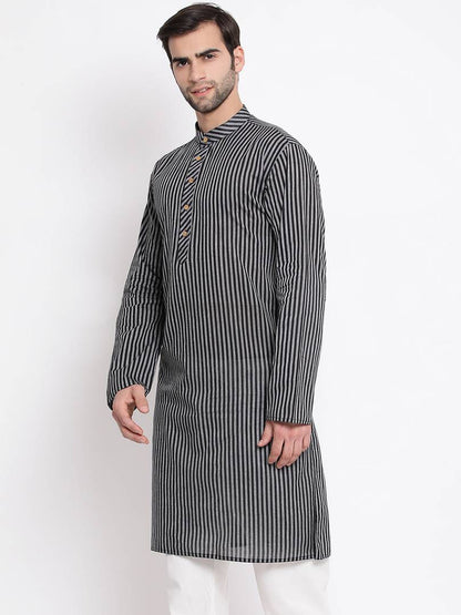 Stylish Black Pure Cotton Kurta