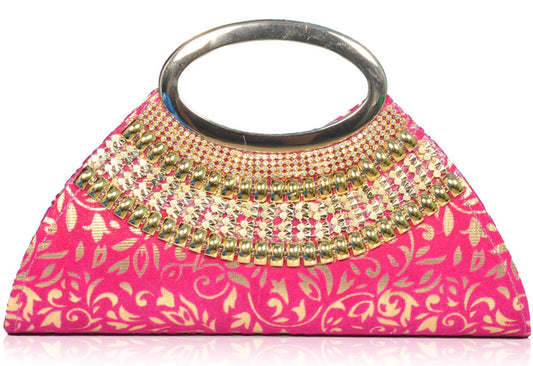 Trendy Velvet Party Wear Bridal Clutch