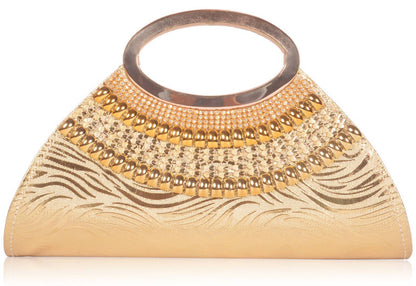 Trendy Velvet Party Wear Bridal Clutch