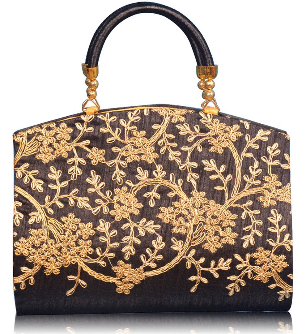 Trendy Velvet Party Wear Bridal Clutch