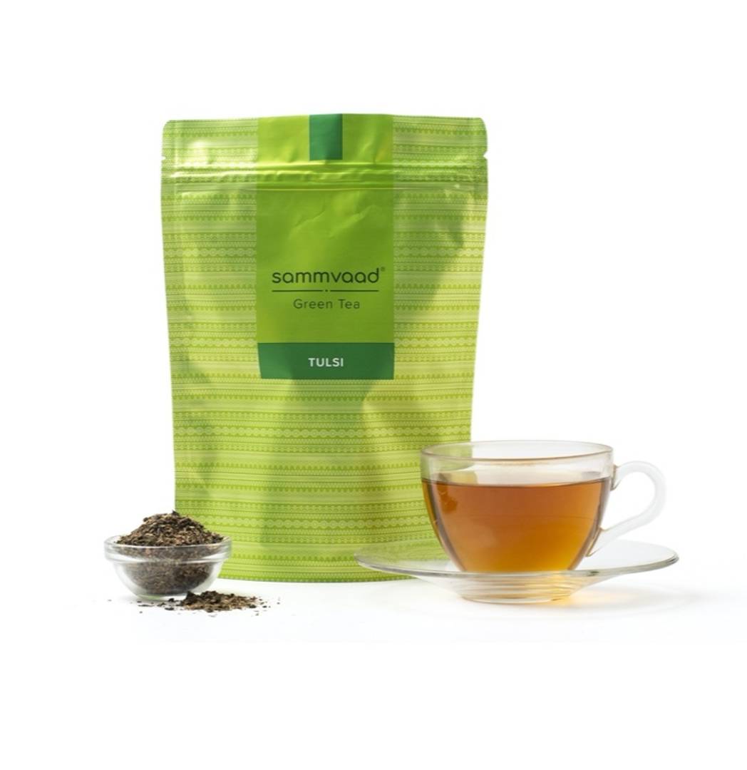 Tulsi Green Tea - Guard yourself from common ailments and strengthen your system with this age-old mix of tulsi and green tea.
