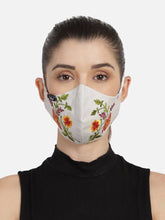 Cargar imagen en el visor de la galería, Women Embroidered 3-Ply Reusable Cloth Masks
