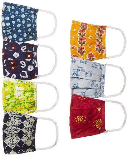 Women's Cotton Reusable Face Mask (Pack of 7) (Free Size)