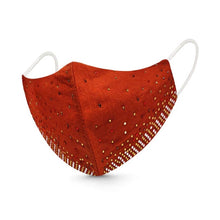 Load image into Gallery viewer, Diamond Stone Fashion Mask for Ladies. Light Weight, Breathable &amp; Skin Friendly. Hand Washable &amp; Reusable Fabric. 3 Layer of Protection with Super Soft Spandex Ear Loops. (Pack of 5Pcs).

