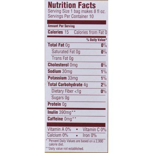 Teeccino Coffee Tee Bags - Organic - Dandelion Dark Roast Herbal - 10 Bags