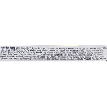 Raw Revolution Glo Bar - Creamy Peanut Butter and Sea Salt - 1.6 oz - Case of 12