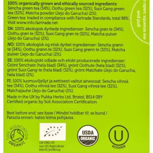 Pukka Herbal Teas Tea - Organic - Green - Supreme Matcha - 20 Bags - Case of 6