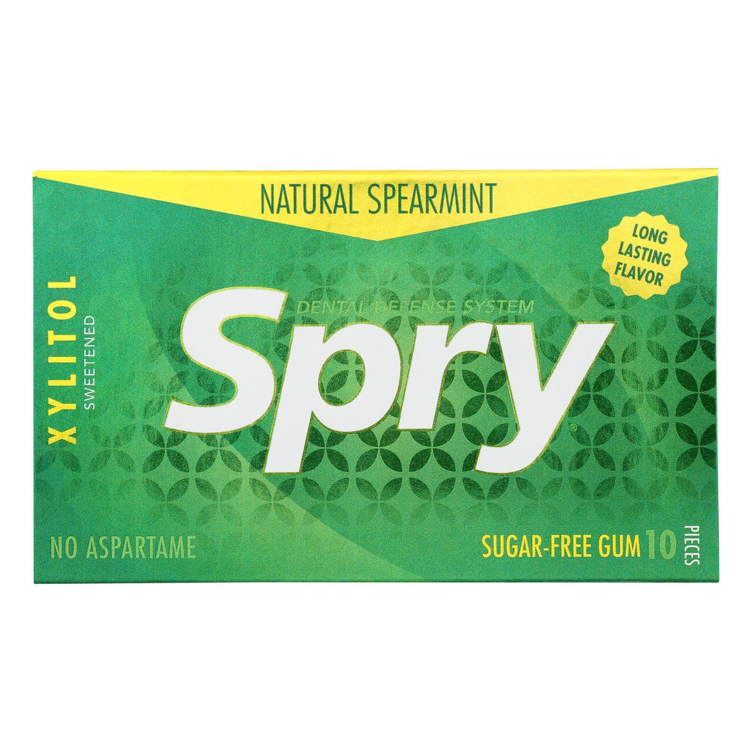 Spry Xylitol Gems - Spearmint - Case of 20 - 10 Count