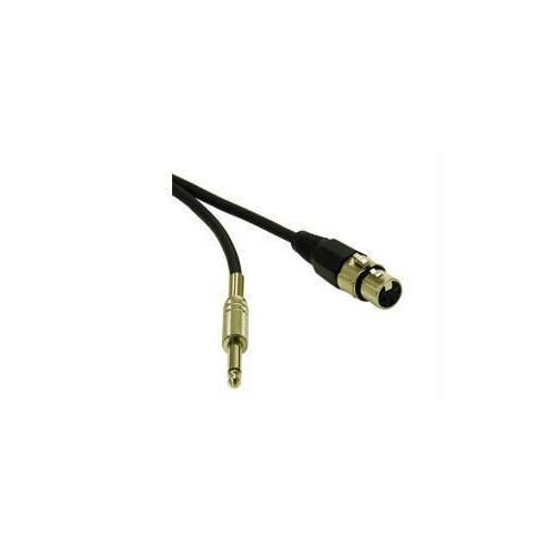 6FT PRO-AUDIO XLR FEMALE TO 1/4IN MALE CABLE