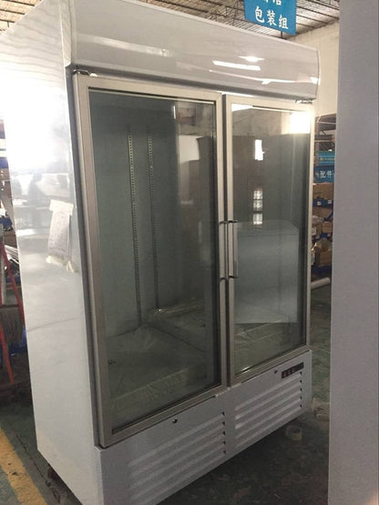 -18 to -22 Degree OEM 1 & 2 Glass Commercial Swing Door Freezer Refrigerator For Shop and Kitchen Restaurant
