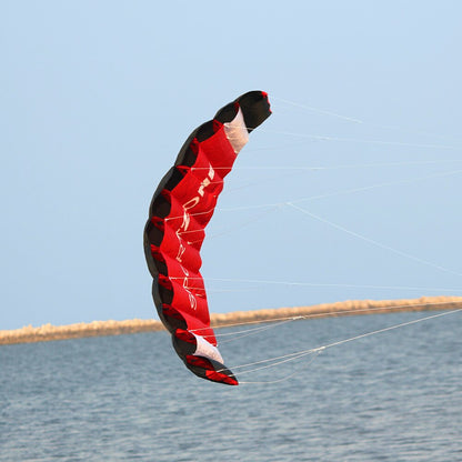 180cm * 65cm Dual Line Parachute Stunt Kite with Flying Tools Parafoil Kite Outdoor Beach Fun Sports toys for children