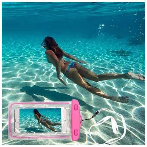 EverGlow WaterProof Pouch For Your Smartphone And Essentials - Color: Pink