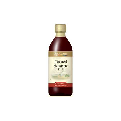 Spectrum Naturals Unrefined Toasted Sesame Oil ( 6x8 Oz)