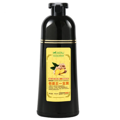 1pc Mokeru Natural Fast Hair Dying Shampoo Ginger Hair Dye Permanent Black Hair Shampoo For Women and Men Gray Hair Removal