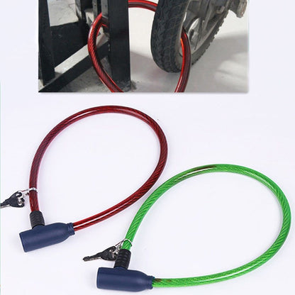Stel Wire Metal Bicycle Safety Lock Universal Anti-Theft Bicycle Lock (One Lock Included) Motorcycle Wire Lock Safety Cable 2 Keys