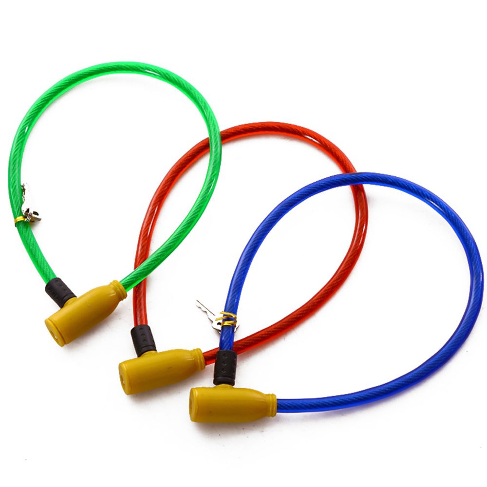 Stel Wire Metal Bicycle Safety Lock Universal Anti-Theft Bicycle Lock (One Lock Included) Motorcycle Wire Lock Safety Cable 2 Keys