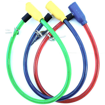 Stel Wire Metal Bicycle Safety Lock Universal Anti-Theft Bicycle Lock (One Lock Included) Motorcycle Wire Lock Safety Cable 2 Keys
