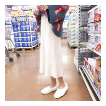 Load image into Gallery viewer, 2019 High Waist Women Knitted A Line Long Skirts Vintage Autumn Winter Thick Women Midi Skirt Faldas Jupe Femme Saia
