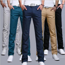 Charger l&#39;image dans la galerie, 2019 Men&#39;s Casual Pants Cotton Slim Fit Chinos Fashion Trousers Male Brand Clothing Plus Size 9 colour 919
