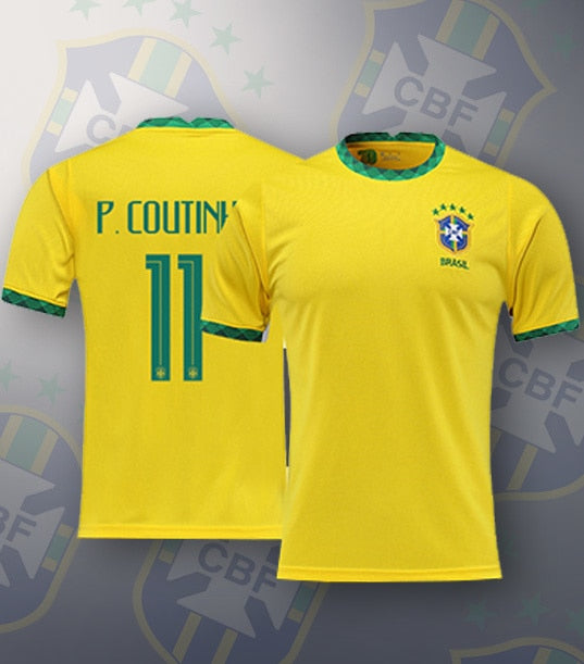 2020-2021 Brazil Soccer Jersey Camisa Inspired uniform Special MEYMAR JR PAULINHO football T shirt Customize tshirt tops