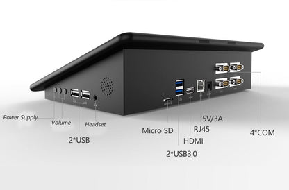 Kcosit 2020 Industrial Mini PC Desktop PC Tablet All In One 11.6 inch Windows 10 Pro J3355 4GB RAM RS232 POS Computers RJ45 M.2 Gaming
