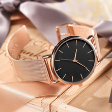 Load image into Gallery viewer, 2020 Mesh Belt Rose Gold ultra-thin Minimalist Women Watch montre femme Sport Wrist Watches zegarek damski Watch
