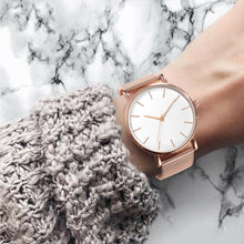 Load image into Gallery viewer, 2020 Mesh Belt Rose Gold ultra-thin Minimalist Women Watch montre femme Sport Wrist Watches zegarek damski Watch
