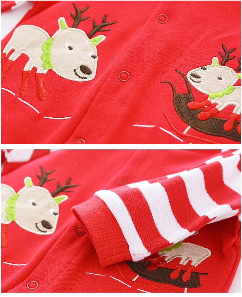 2020 Newborn Baby Boy Girls Clothes Spring Autumn Long Sleeve Cartoon Rompers 0 1Baby Cotton Climbing Animal Costumes Jumpsuit