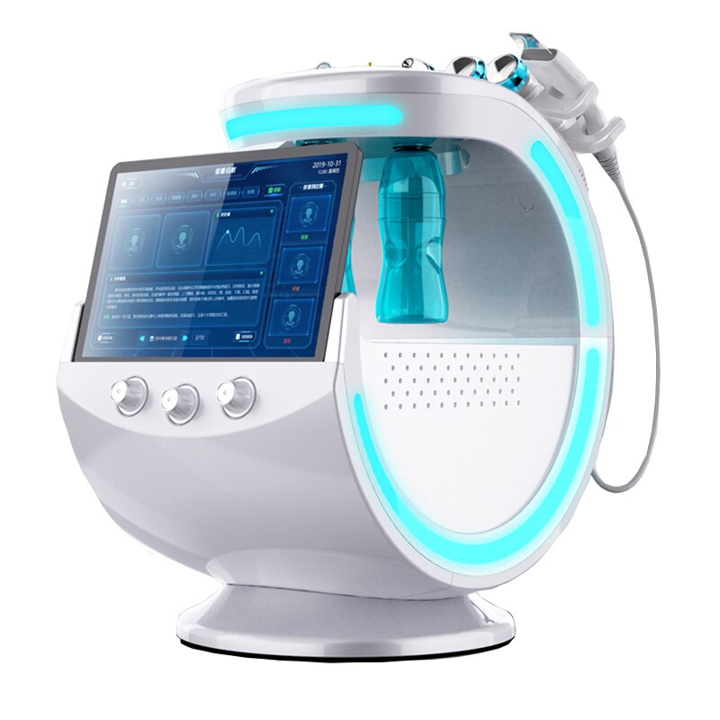 2021 6 in 1 H2O2 Hydro Dermabrasion Lifting Face Care Facial Rejuvenation Microdermabrasion Water Multipolar Beauty Machine