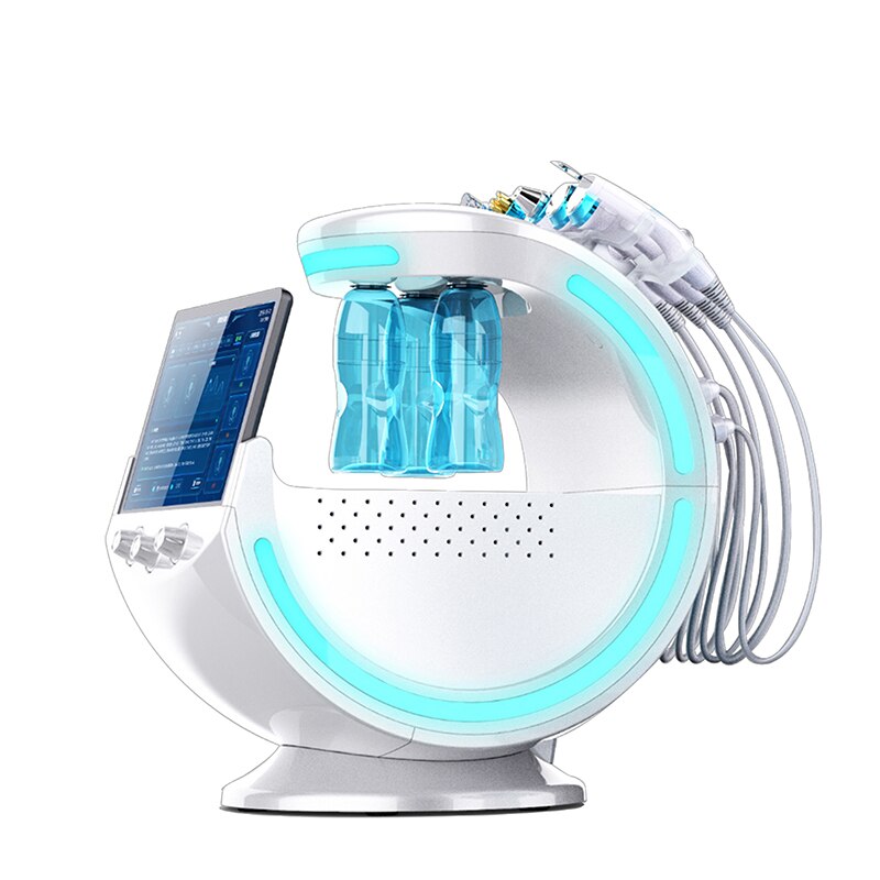2021 6 in 1 H2O2 Hydro Dermabrasion Lifting Face Care Facial Rejuvenation Microdermabrasion Water Multipolar Beauty Machine