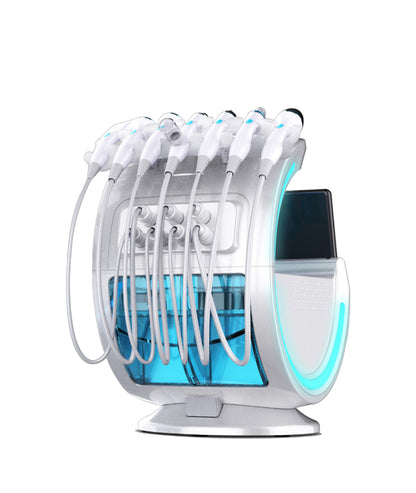 2021 6 in 1 H2O2 Hydro Dermabrasion Lifting Face Care Facial Rejuvenation Microdermabrasion Water Multipolar Beauty Machine
