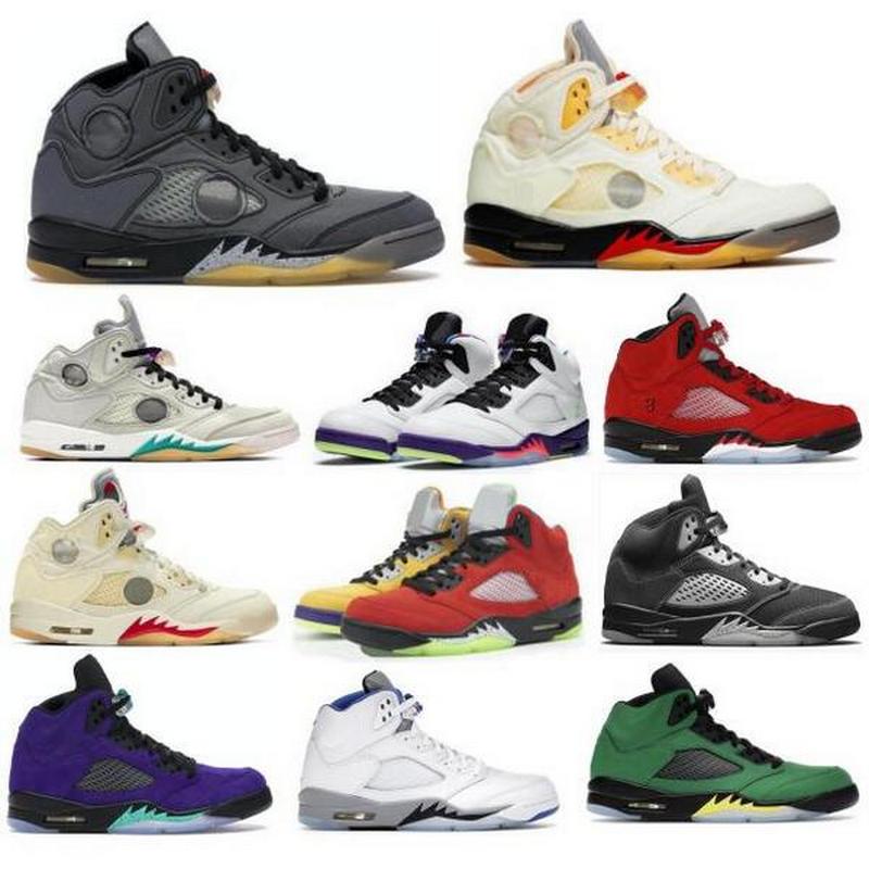 2021 Basketball Shoes 5 Raging Bull Red Sail Muslin Stealth What The Anthracite Alternate 5s Men Women Scarpe Sneakers
