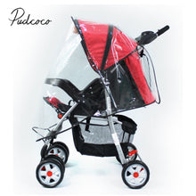 Cargar imagen en el visor de la galería, 2021 Brand New Baby Stroller Raincover Universal Pushchair Pram Buggy Rain Cover Transparent Rain Cover
