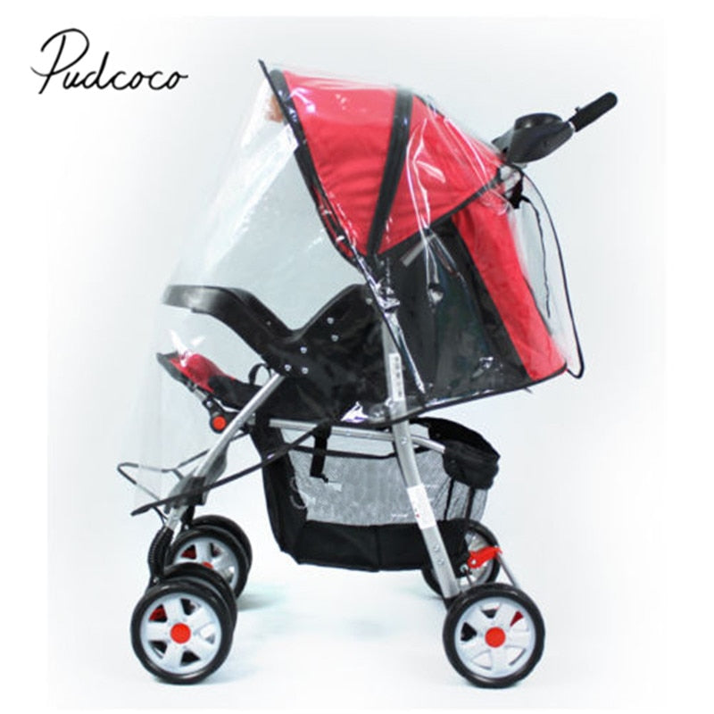 2021 Brand New Baby Stroller Raincover Universal Pushchair Pram Buggy Rain Cover Transparent Rain Cover
