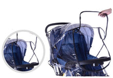 Cargar imagen en el visor de la galería, 2021 Brand New Baby Stroller Raincover Universal Pushchair Pram Buggy Rain Cover Transparent Rain Cover
