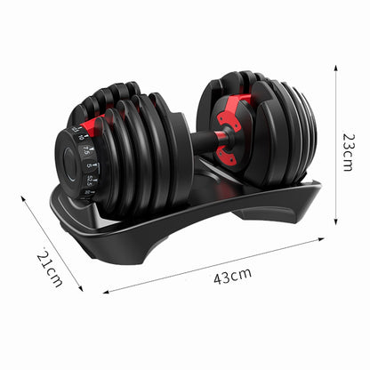 2021 Hot Sale 1Pair Adjustable Dumbbell 35Lbs Cheap Set  5-50 Lbs Quickly Adjust Automatic Smart Dumbbell Set for Fitness