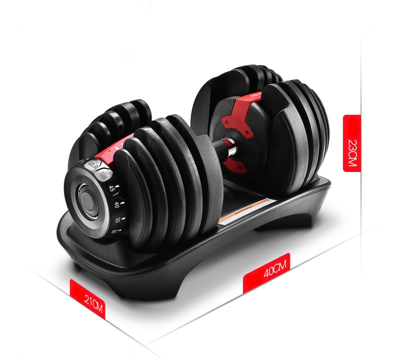 2021 Hot Sale 1Pair Adjustable Dumbbell 35Lbs Cheap Set  5-50 Lbs Quickly Adjust Automatic Smart Dumbbell Set for Fitness
